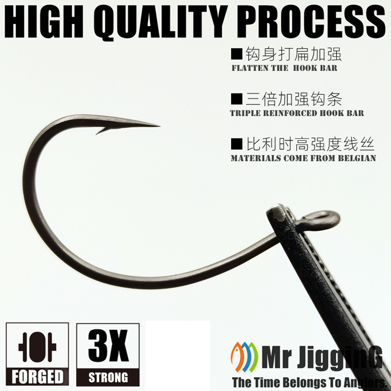 Mr JigginG PTFE Super Slide Wa - Fishing Hook Offset 리뷰 및 가격