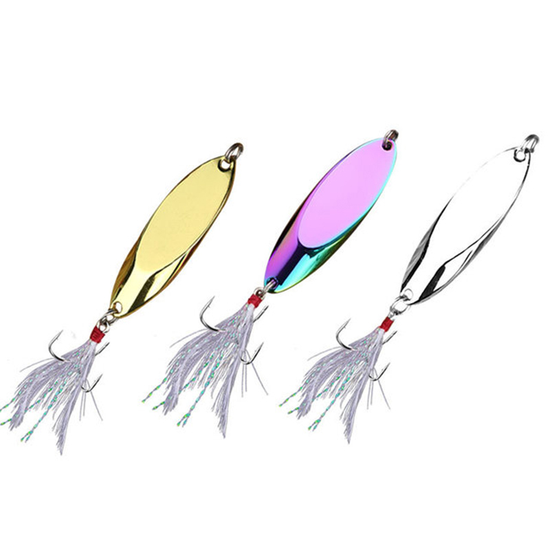 1pc 2.5g-35g Metal Spoon Lure  - Fishing Hook Treble 리뷰 및 가격