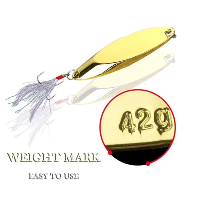 1pc 2.5g-35g Metal Spoon Lure  - Fishing Hook Treble 리뷰 및 가격