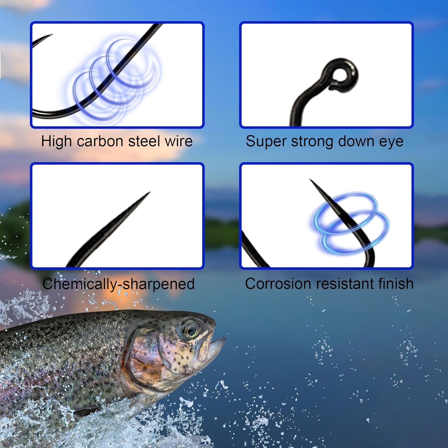 Aventik Eupheng 100PCS Competi - Fishing Hook Barbless 리뷰 및 가격