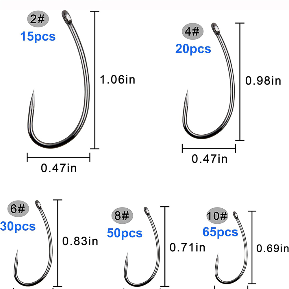 180PCS Barbless Fishing Hooks  - Fishing Hook Circle 리뷰 및 가격