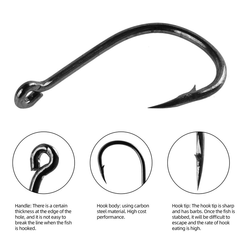 100/500pcs Fishing Hooks Set C - Fishing Hook Circle 리뷰 및 가격