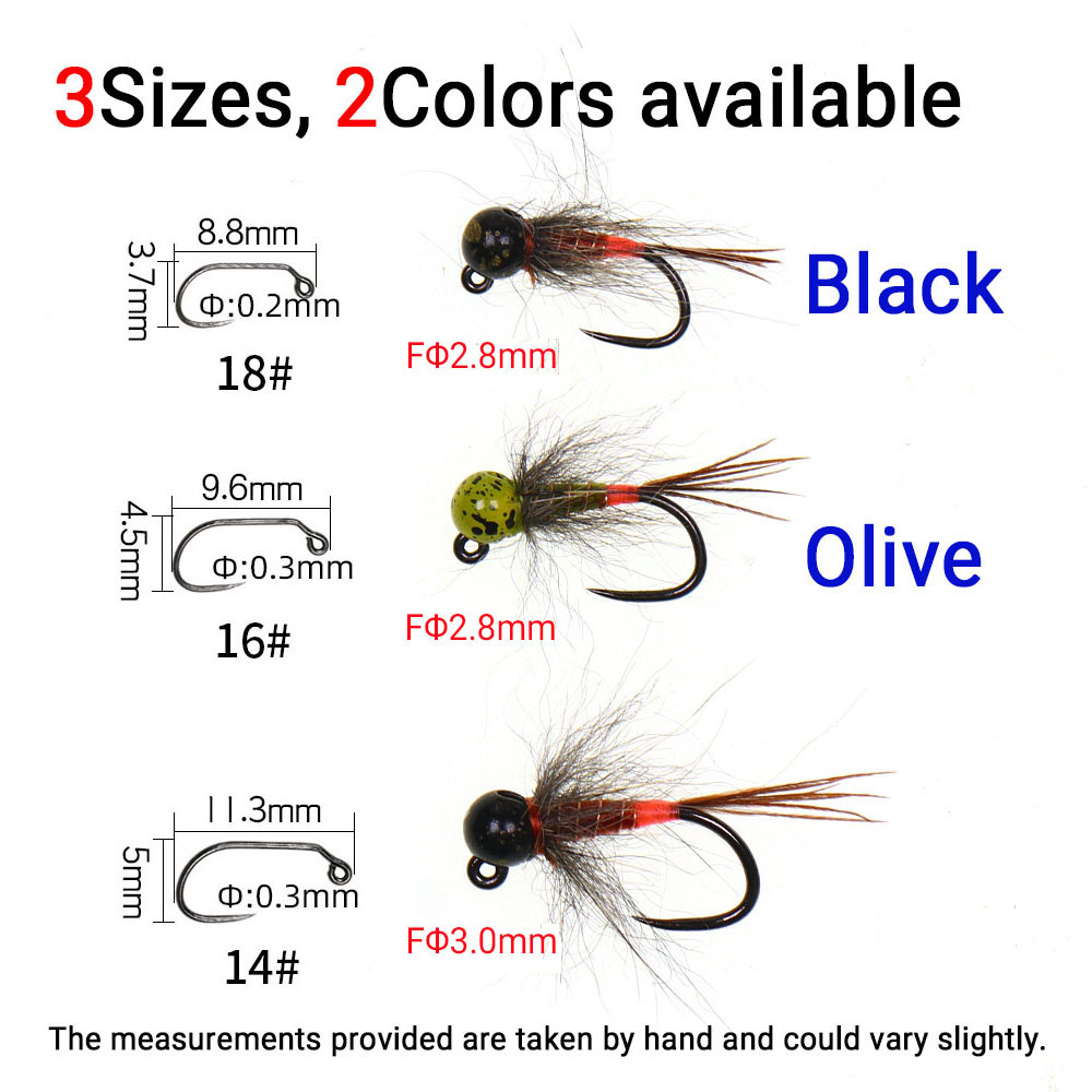 6PCS Jig Tungsten Bead Head Ny - Fishing Hook Barbless 리뷰 및 가격