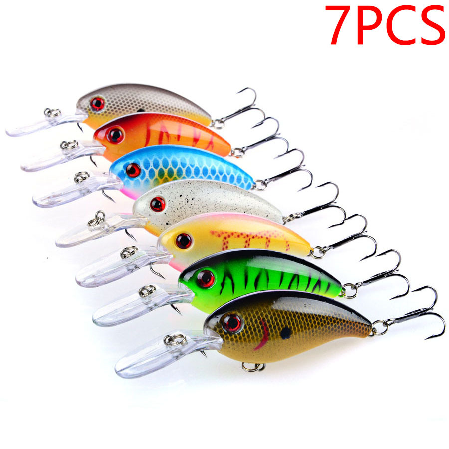 7Pcs Crankbait Fishing Lure Fl - Fishing Hook Treble 리뷰 및 가격