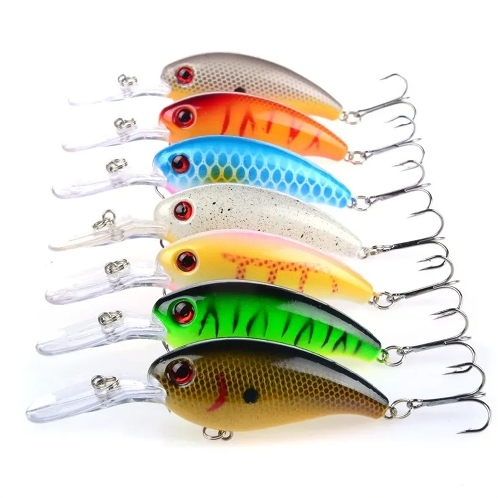 7Pcs Crankbait Fishing Lure Fl - Fishing Hook Treble 리뷰 및 가격