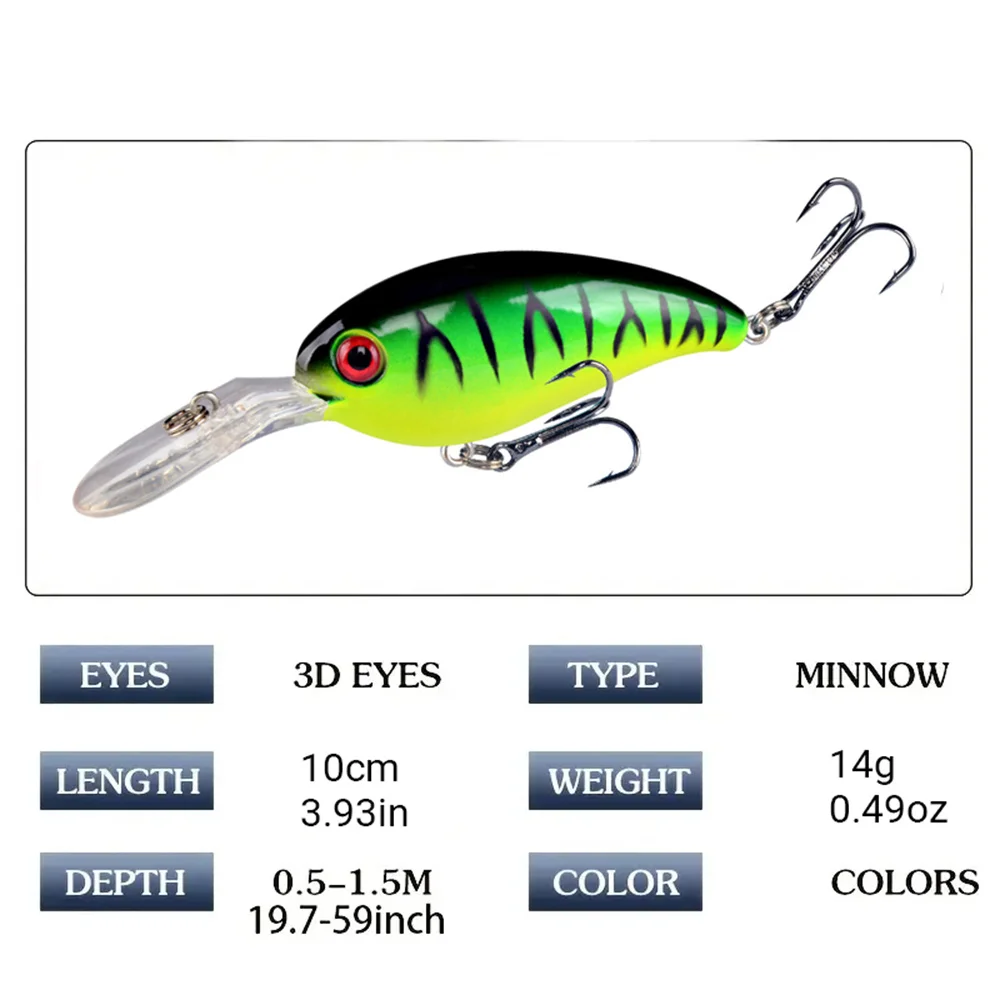 7Pcs Crankbait Fishing Lure Fl - Fishing Hook Treble 리뷰 및 가격
