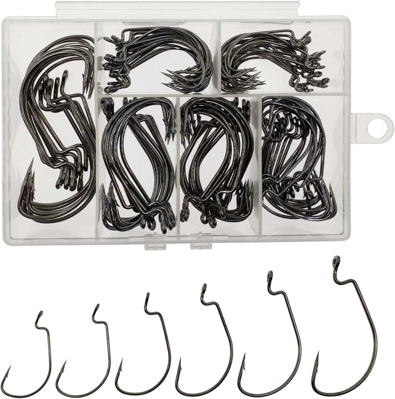 110pcs Bass Fishing Hooks Set, - Fishing Hook Offset 리뷰 및 가격