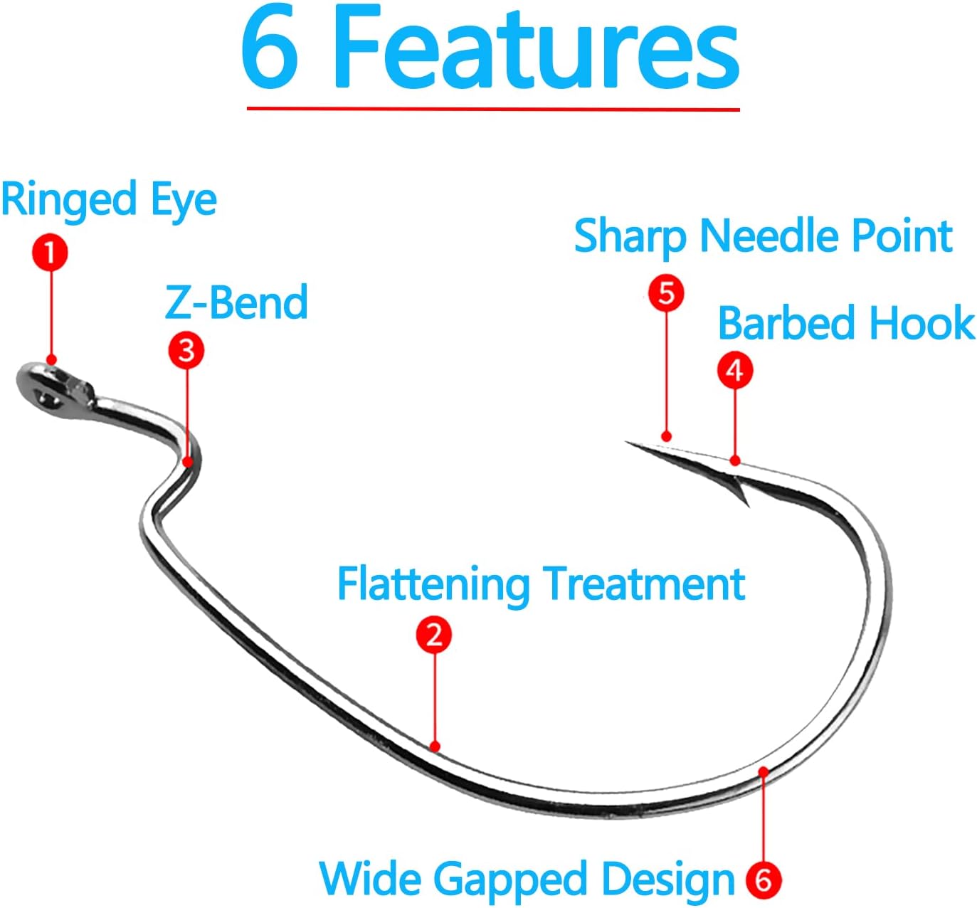 110pcs Bass Fishing Hooks Set, - Fishing Hook Offset 리뷰 및 가격