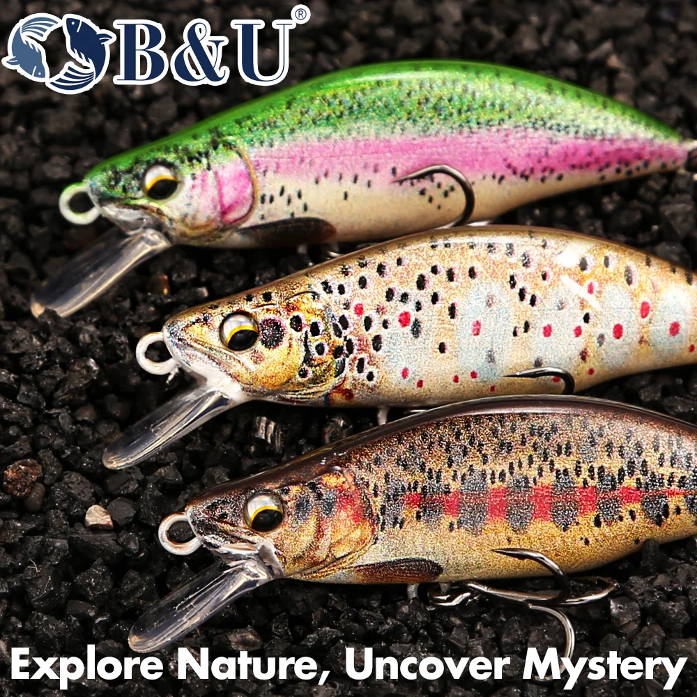 B&U Trout Pattern Hard Bait Si - Fishing Hook Treble 리뷰 및 가격