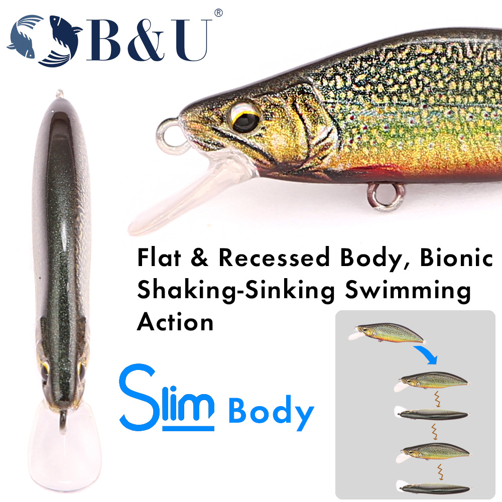 B&U Trout Pattern Hard Bait Si - Fishing Hook Treble 리뷰 및 가격