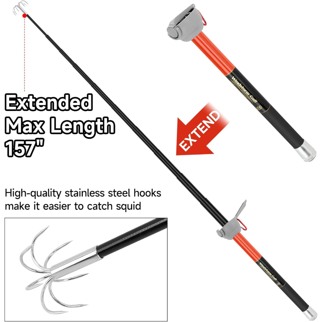 SANLIKE Fishing-Squid Gaff 3M/ - Fishing Hook Stainless Steel 리뷰 및 가격