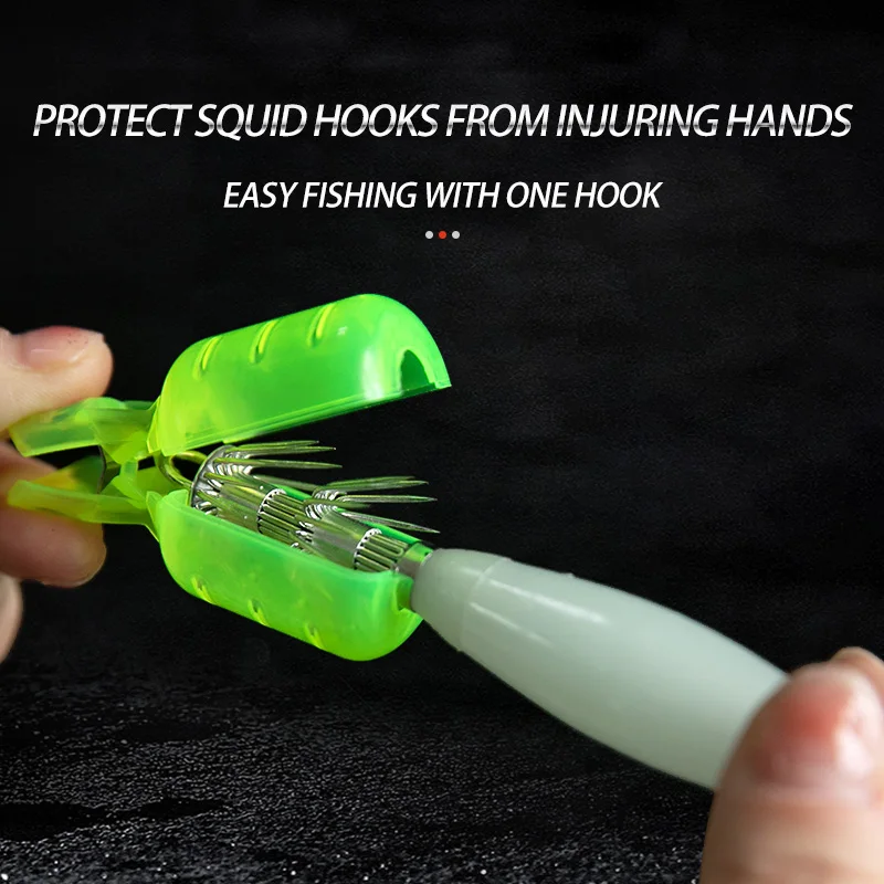 10Pcs/Lot Squid Jig Hook Cover - Fishing Hook Jig 리뷰 및 가격