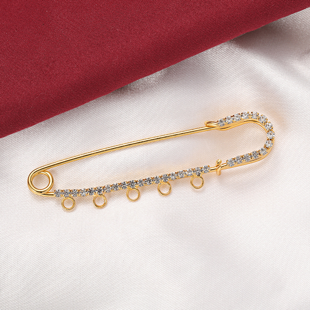 5pcs Rhinestone Charms Safety  - Fishing Hook Size 리뷰 및 가격