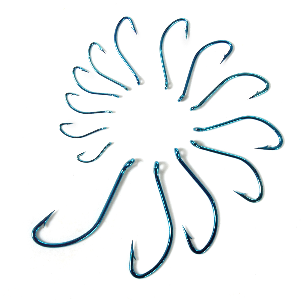 10pcs 2#-15# Blue High Carbon  - Fishing Hook Circle 리뷰 및 가격