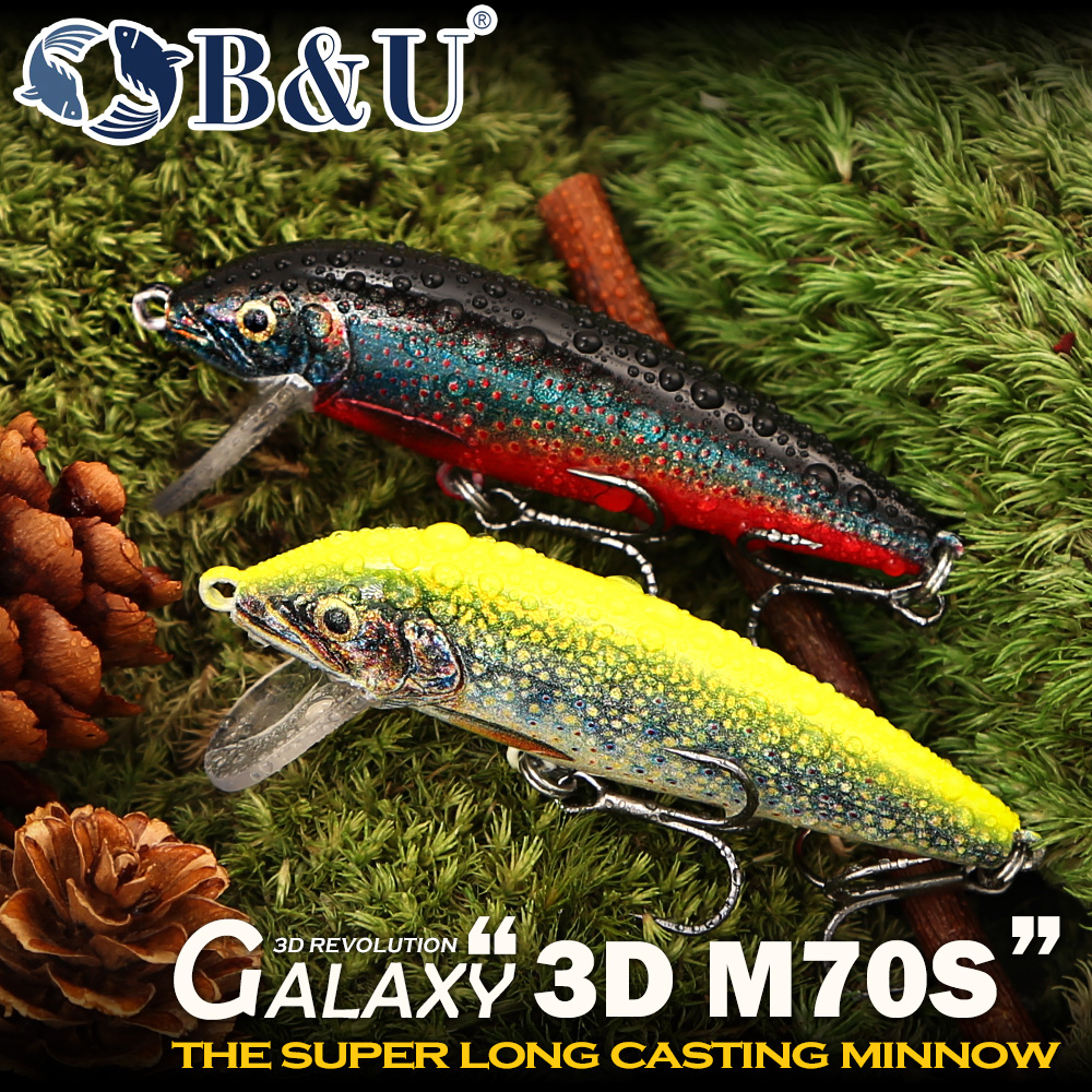 B&U Sinking Minnow Fishing Lur - Fishing Hook Treble 리뷰 및 가격