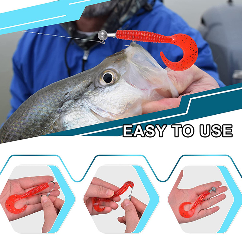 100PCS Fishing Hooks Lead Jig  - Fishing Hook Offset 리뷰 및 가격