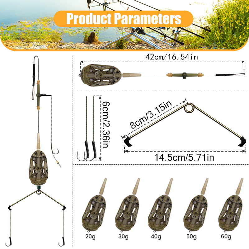 3 Hook Pre-tied Carp Hair Rigs - Fishing Hook Assortment 리뷰 및 가격