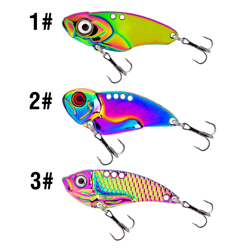 3PCS Metal Colorful VIB Lure 5 - Fishing Hook Treble 리뷰 및 가격