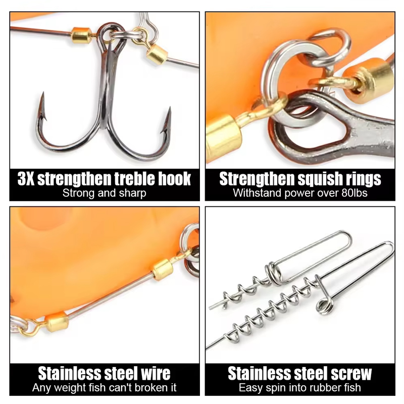 Fishing Hook Rigs Steel Leader - Fishing Hook Treble 리뷰 및 가격