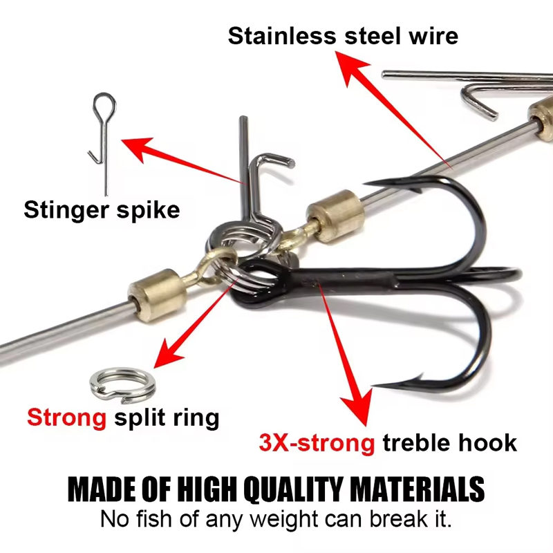 Fishing Hook Rigs Steel Leader - Fishing Hook Treble 리뷰 및 가격
