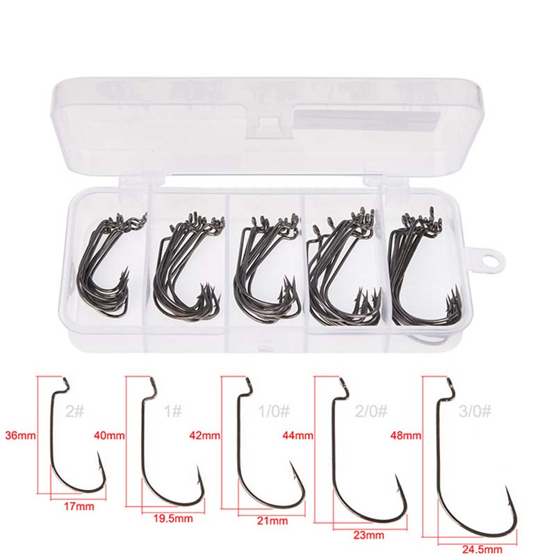 50Pcs/Box High Carbon Steel Fi - Fishing Hook Stainless Steel 리뷰 및 가격