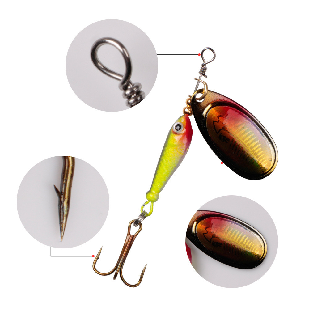 10pcs/Set Spinner Lures 9.1g 7 - Fishing Hook Treble 리뷰 및 가격