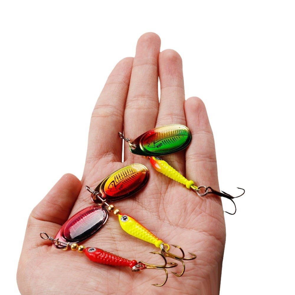 10pcs/Set Spinner Lures 9.1g 7 - Fishing Hook Treble 리뷰 및 가격