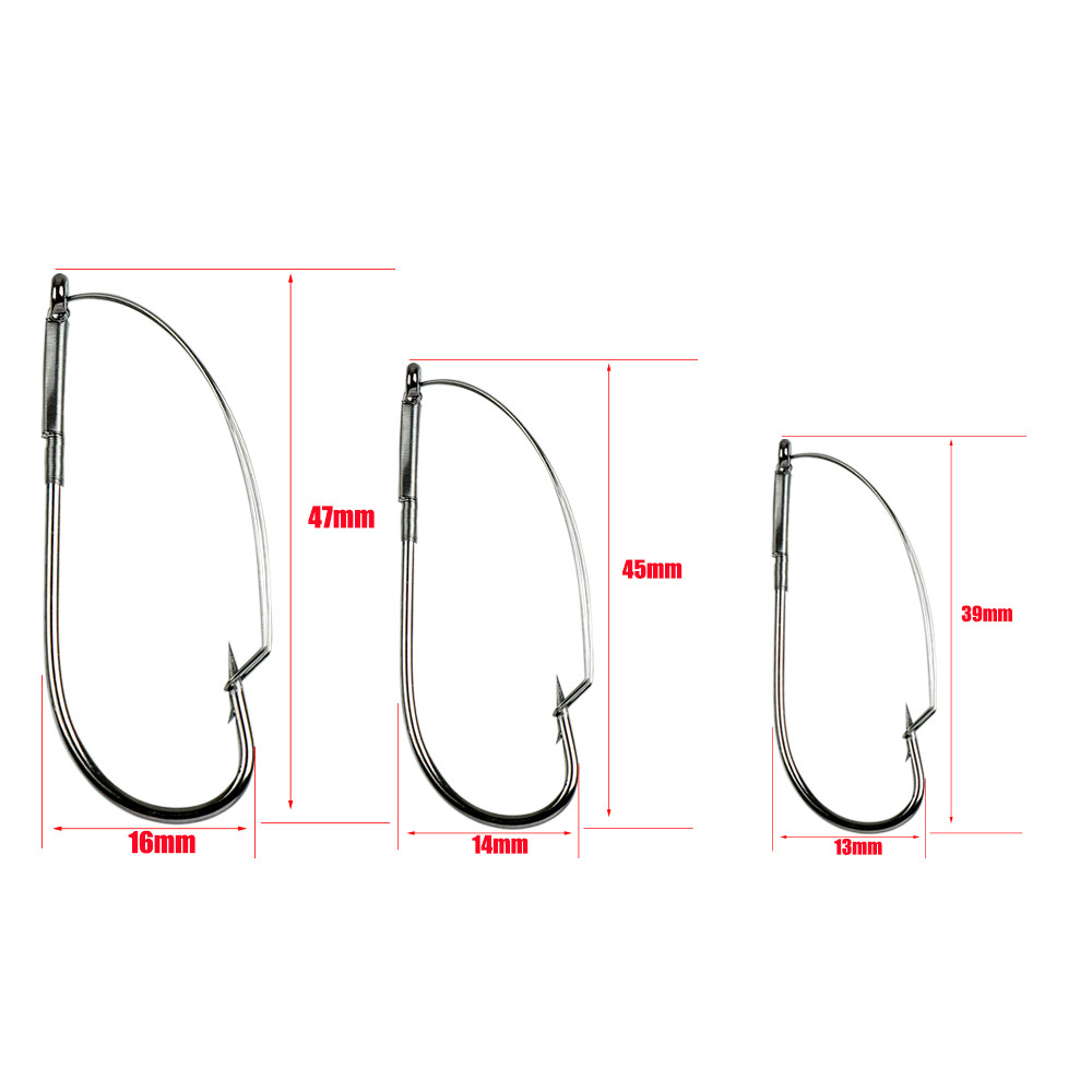 10Pcs/box Fishing Wacky Weedle - Fishing Hook Weedless 리뷰 및 가격