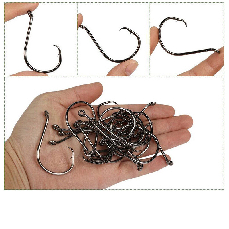 100 pcs Octopus Offset Sport C - Fishing Hook Circle 리뷰 및 가격