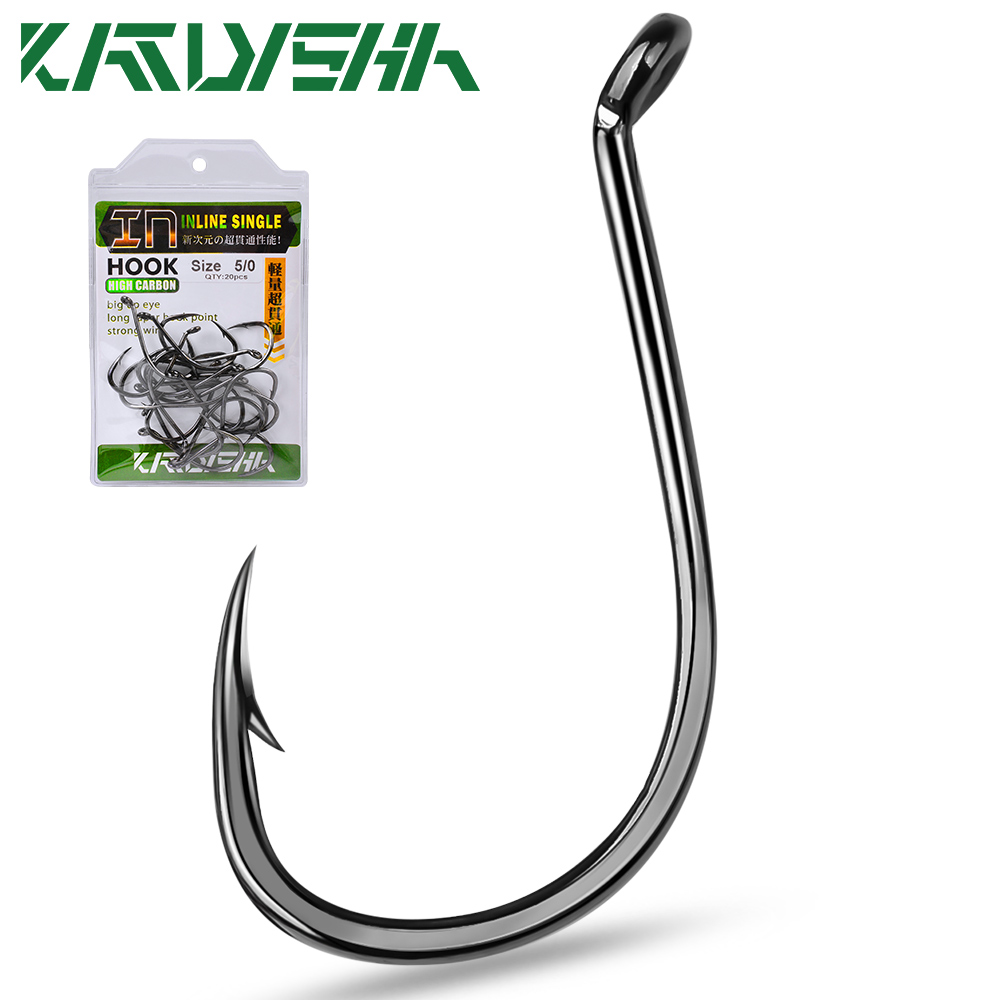 KATYUSHA  100PCS J Hooks 1/0-2 - Fishing Hook Barbless 리뷰 및 가격