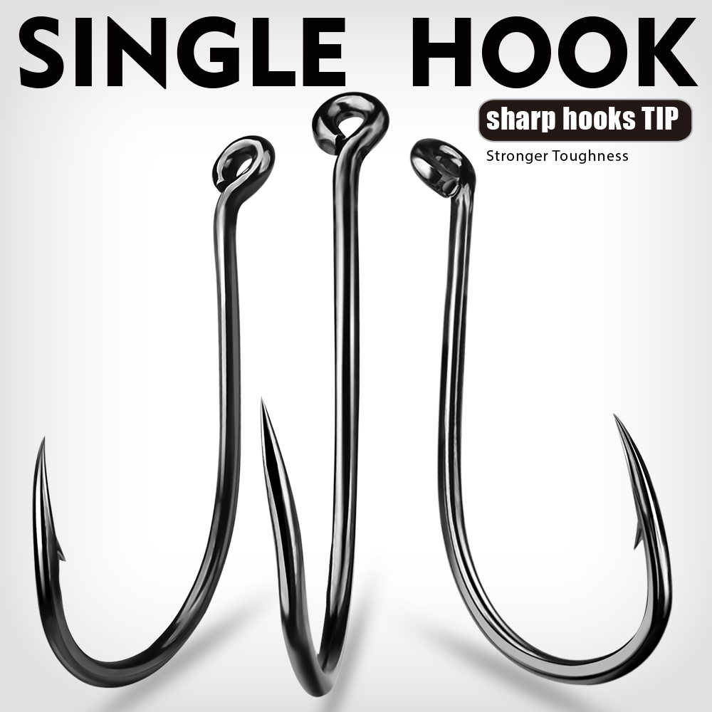 KATYUSHA  100PCS J Hooks 1/0-2 - Fishing Hook Barbless 리뷰 및 가격